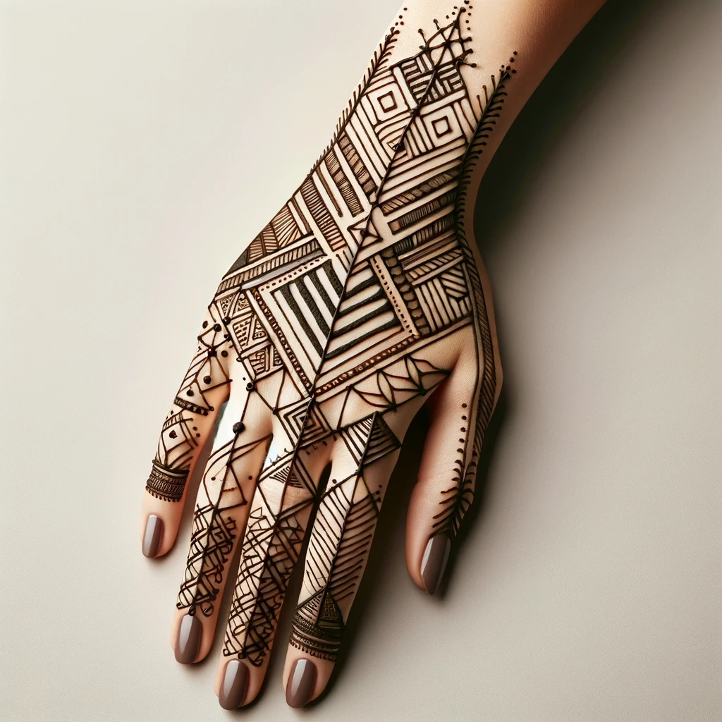 Geometric Shapes mehendi design